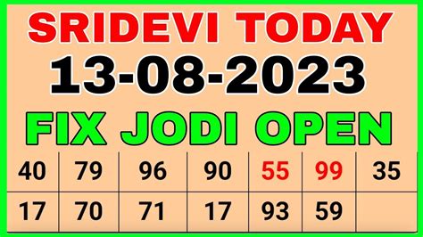 sridevi matka day|sridevi day matka jodi chart.